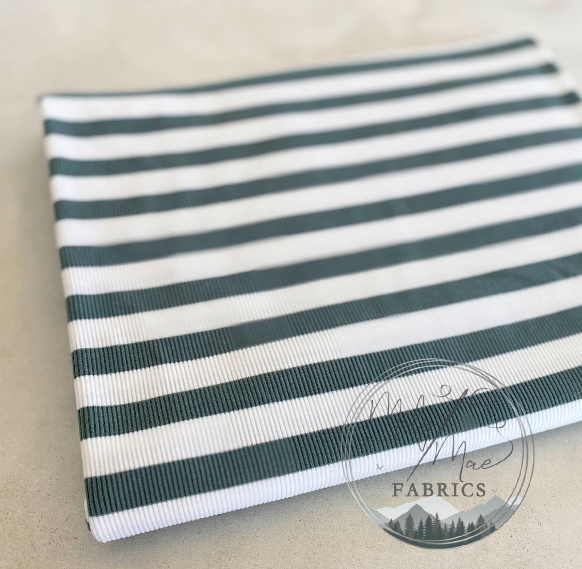Green Striped Rib – Mily Mae Fabrics