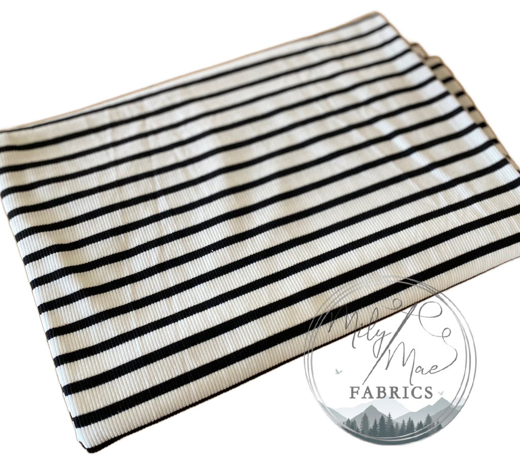 Ivory Super Striped Rib