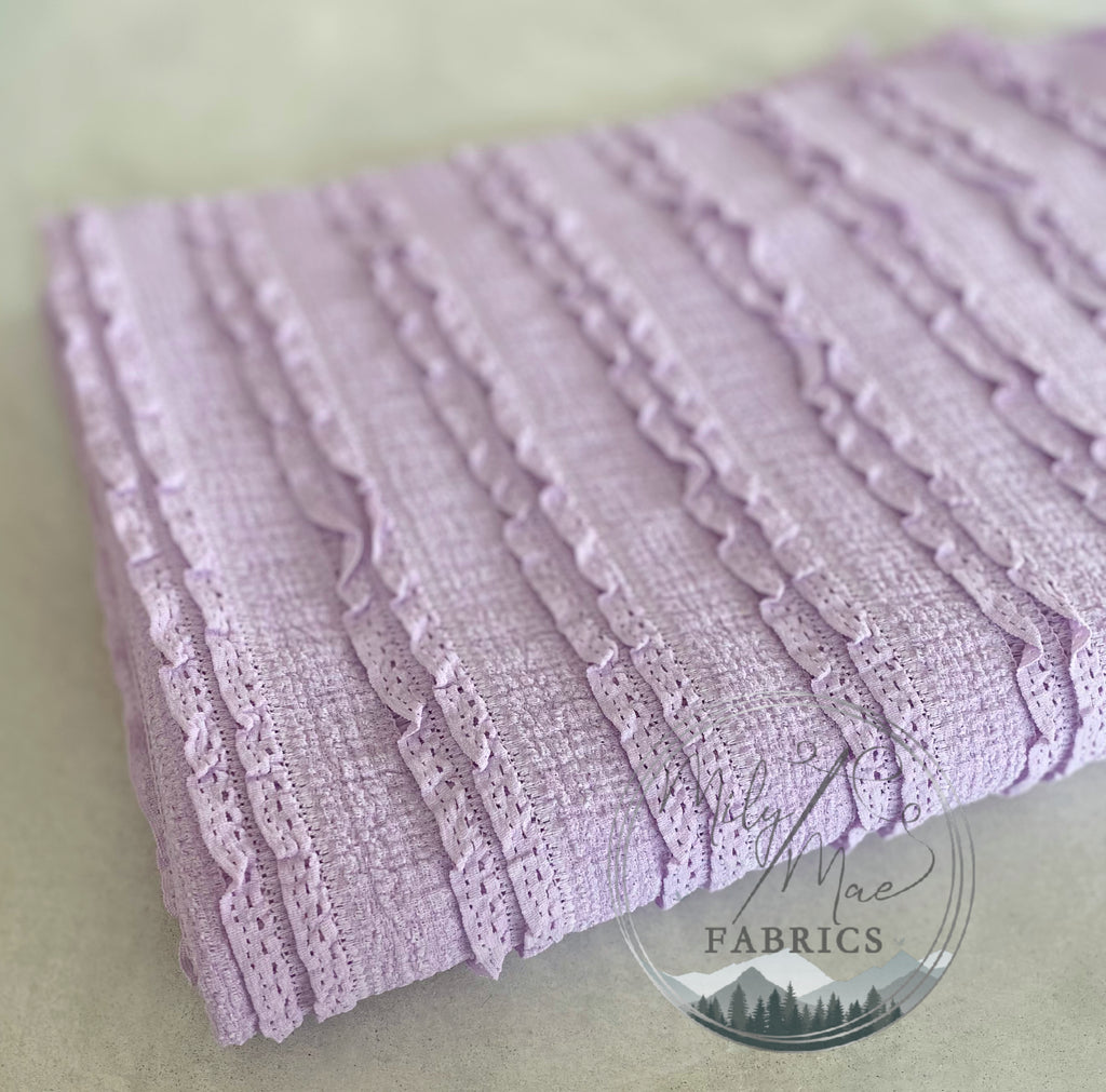 Lilac Ruffle Lace