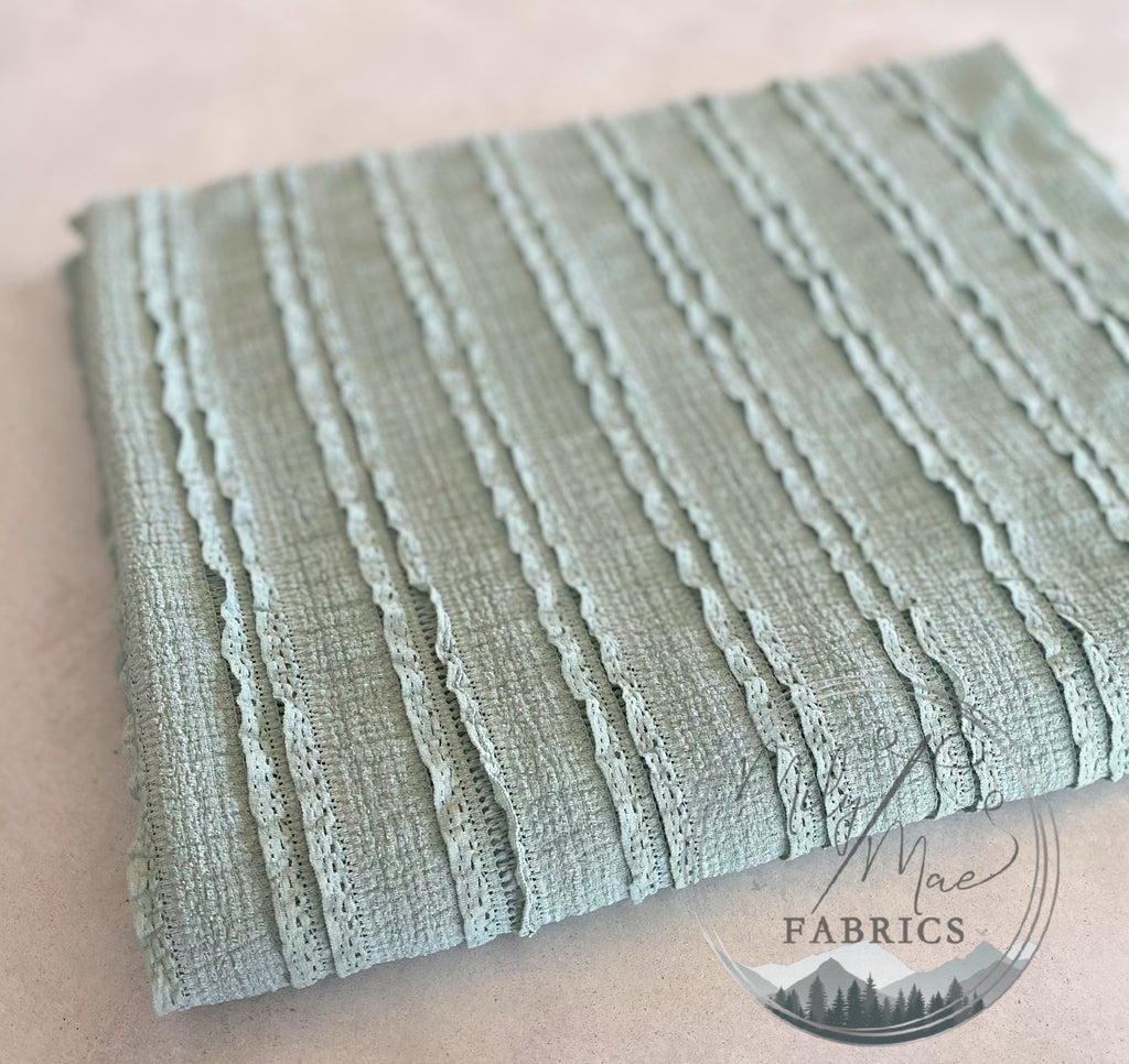 Sage Ruffle Lace