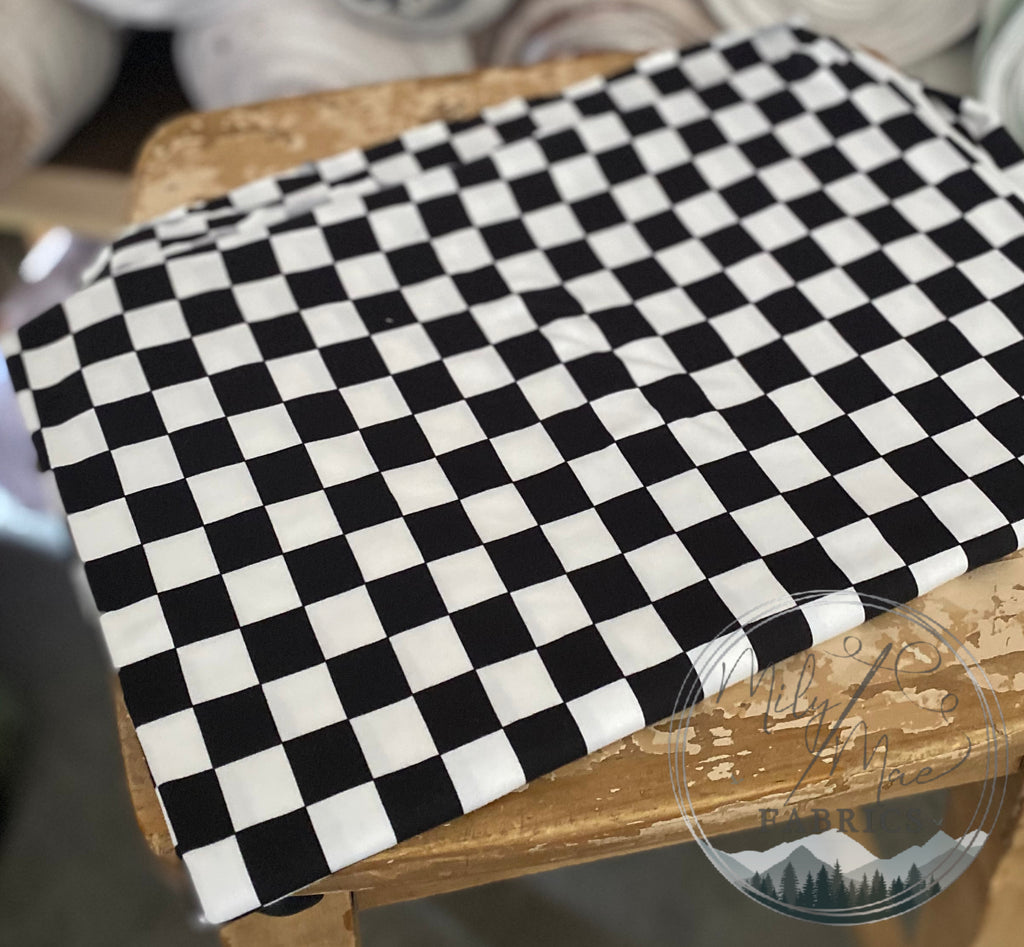 Checker Brushed Poly
