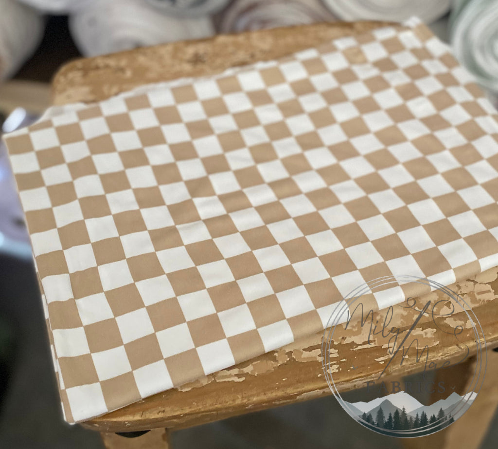 Checker Brushed Poly