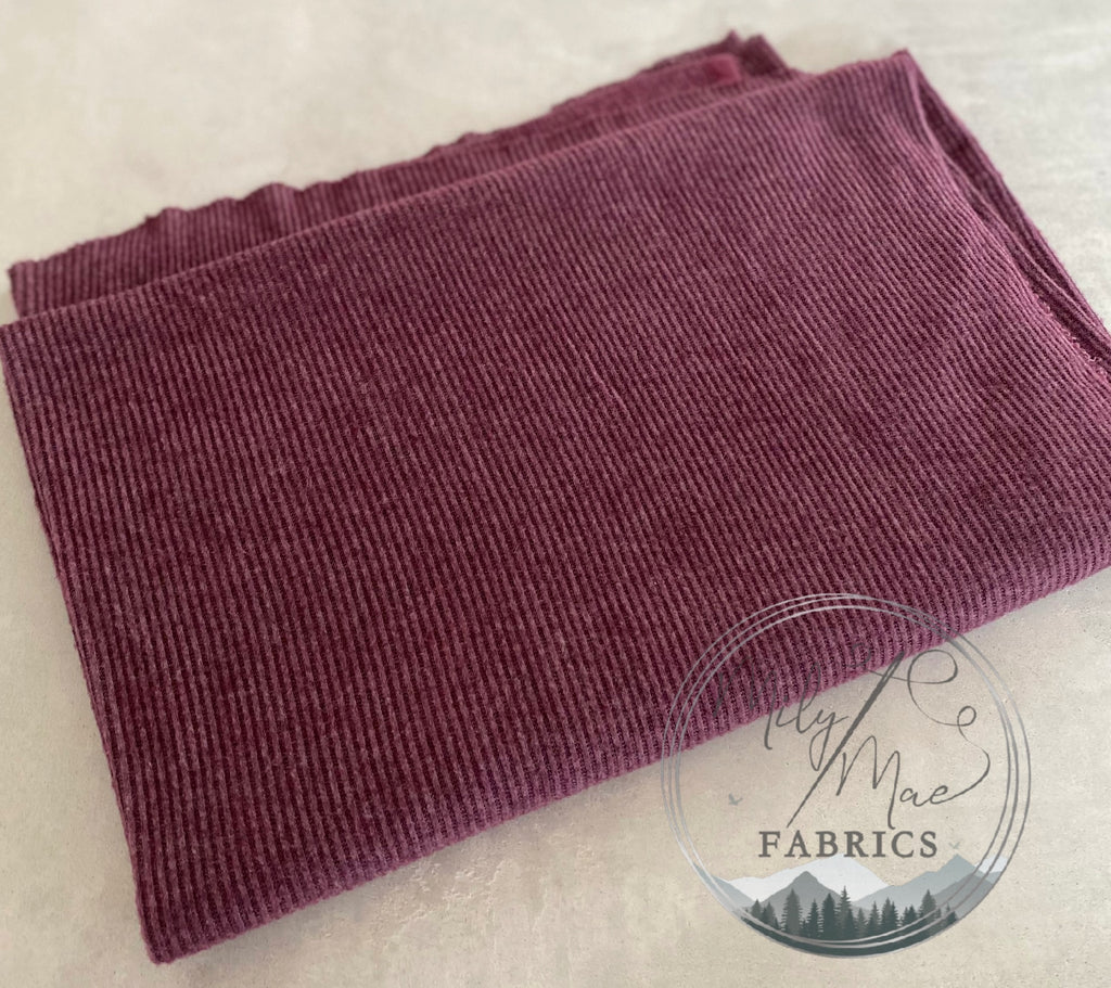 H. Plum Brushed Cashmere Rib