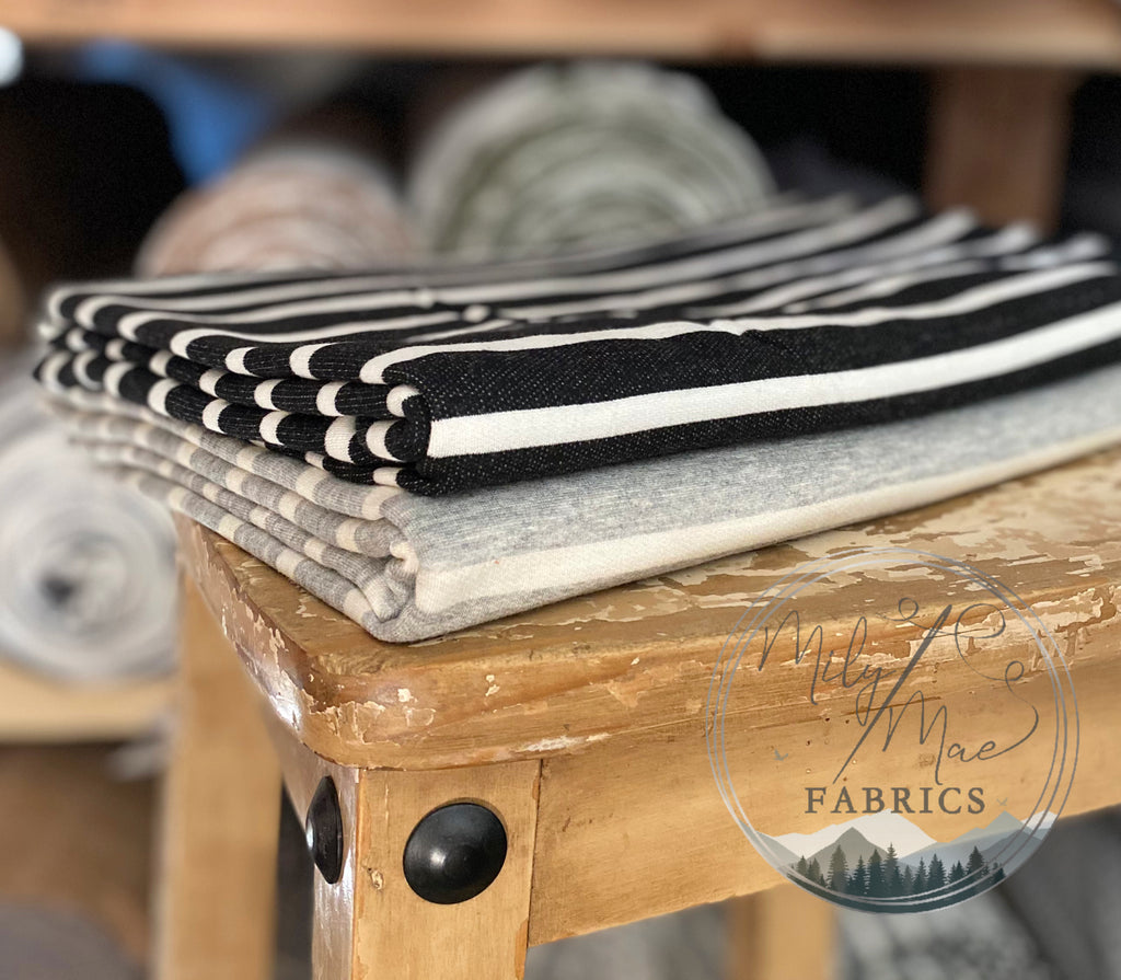 Striped Brushed French Terry